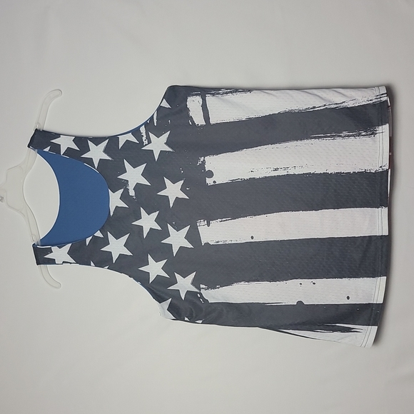 Men Double Side USA Tank Top  Shirt - Picture 2 of 6